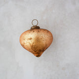 4" Gold Foil Glass Droplet Ornament