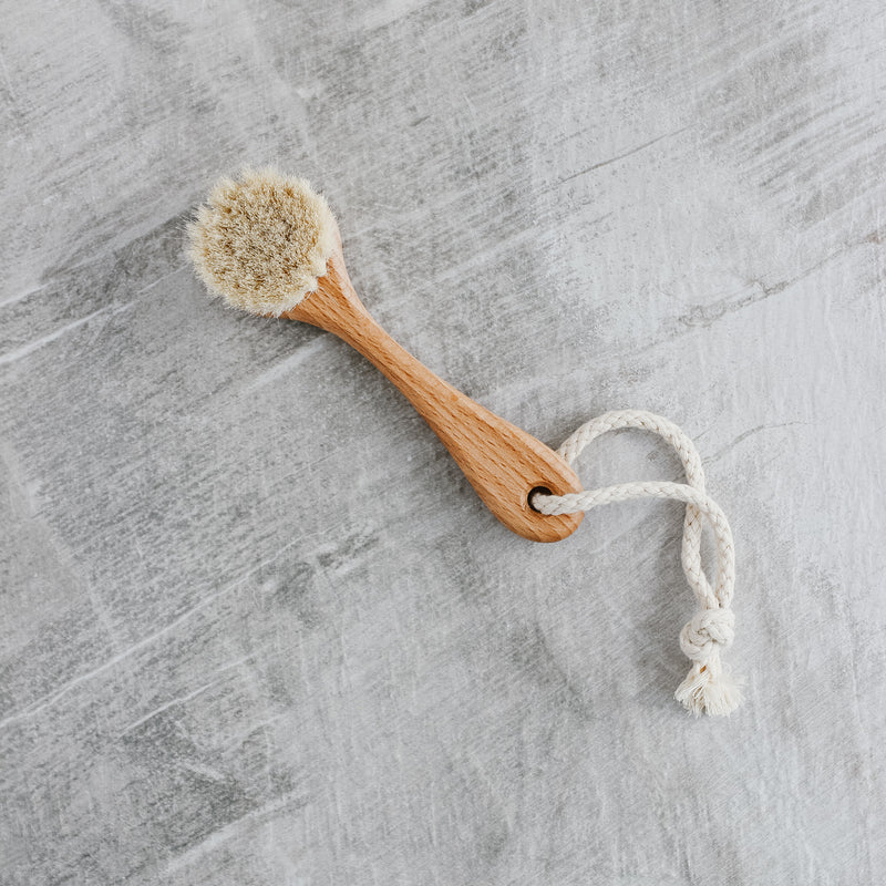 Beachwood Facial Dry Brush with Handle