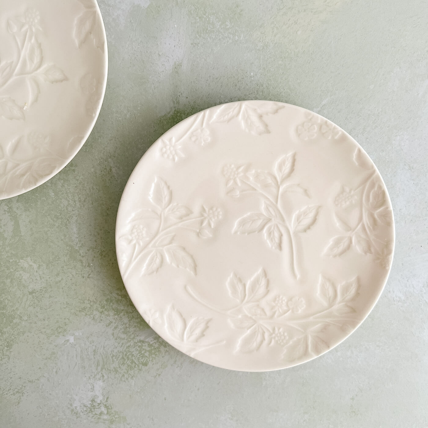 White Porcelain Dessert Plates