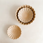Scalloped Edge Pottery Serving Bowls by Marumitsu Poterie