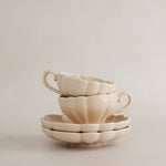 Pink Japanese porcelain teacup by Marumitsu Potterie
