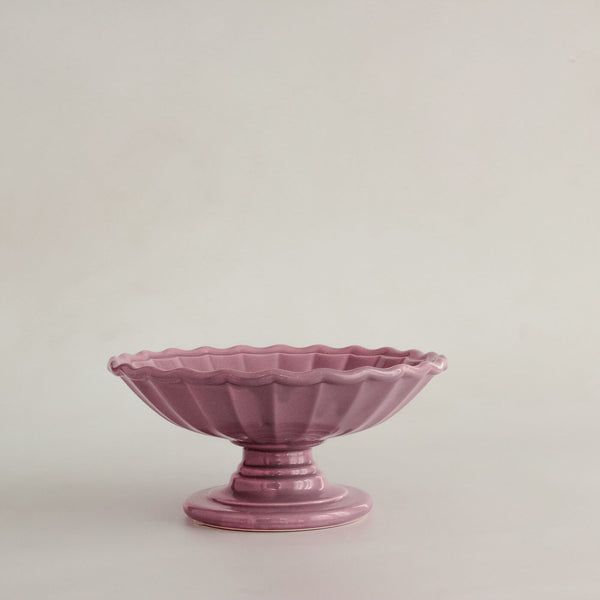 Pink Japanese Porcelain Compote Dish