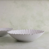 Girasole Grey Floral Serving Bowl - Faire Living