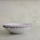 Girasole Grey Floral Serving Bowl