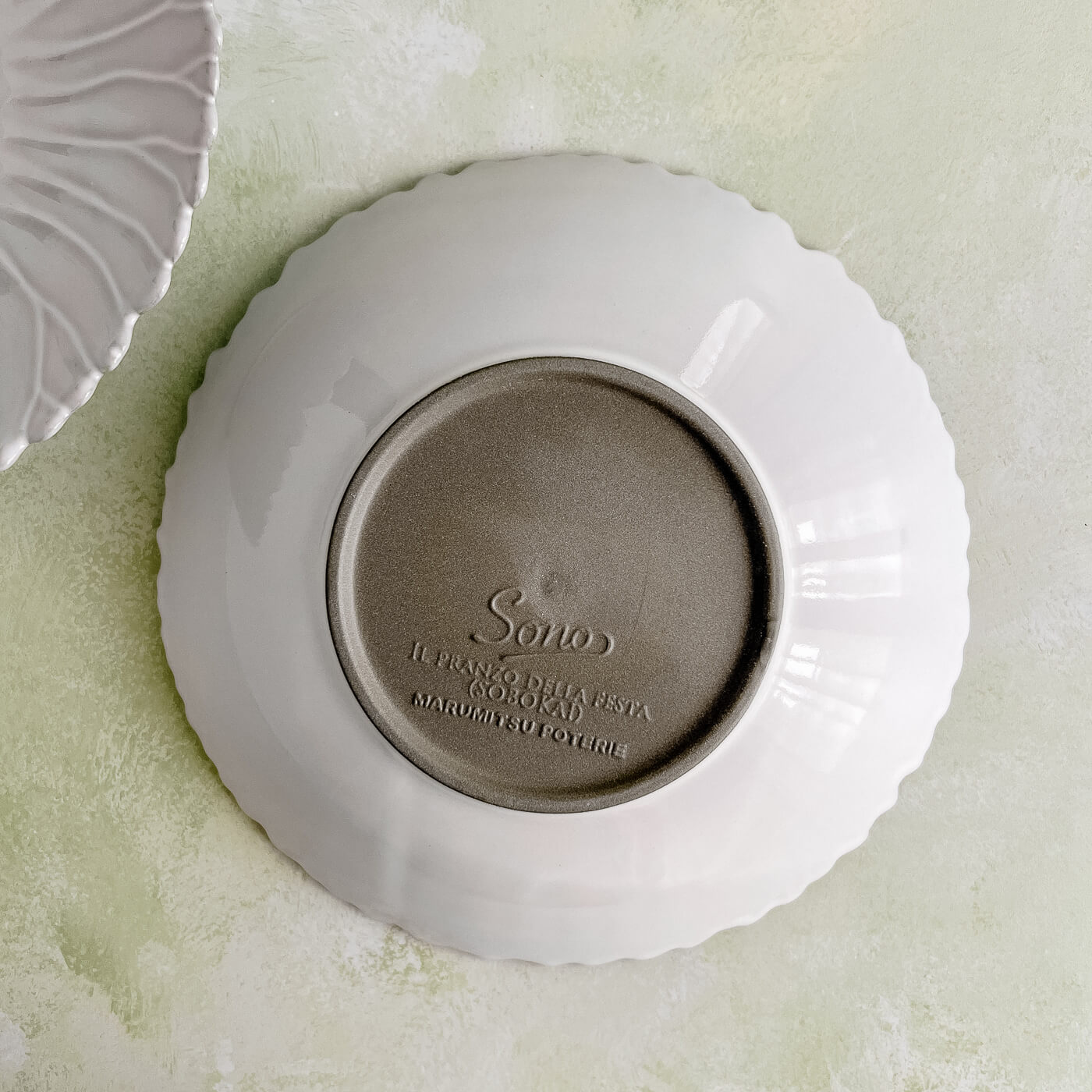 Girasole Grey Floral Serving Bowl - Faire Living