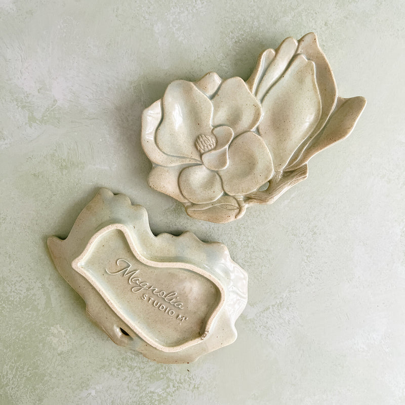 Magnolia Stoneware Side Plate in celadon my Marumitsu Poterie Japan