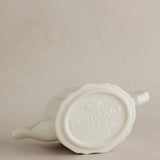 White Japanese Porcelain Teapot by Marumitsu Poterie of Japan