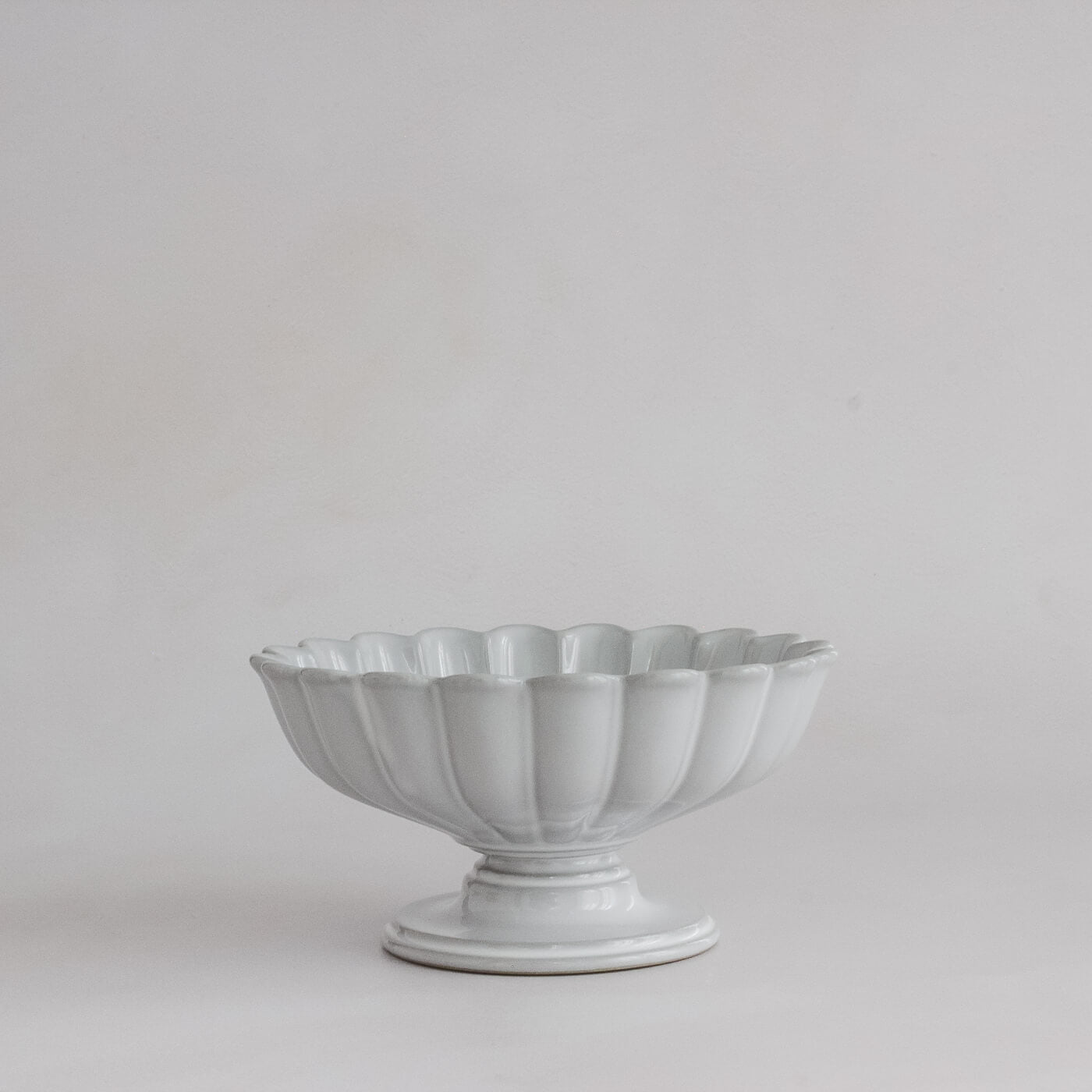 Grey Blossom Compote Dish by Marumitsu Poterie Japan
