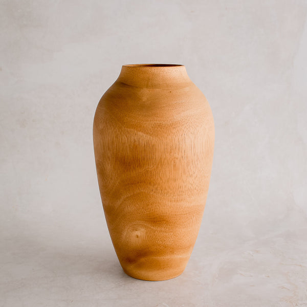 Kiln Mango Wood Bulb Vase