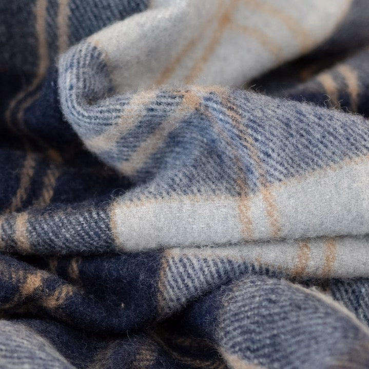 Waterproof Wool Picnic Blanket in Bannockbane Tartan