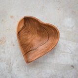 Kenyan Olive Wood Heart Nesting Bowls